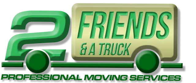 2 Friends and a Truck Moving Company Logo