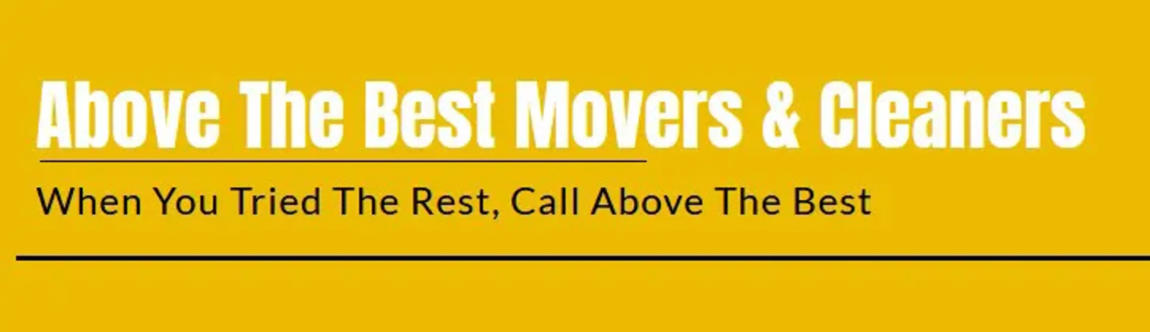 Above The Best Movers & Cleaners logo