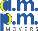 a.m. p.m. Movers Logo