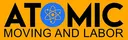 Atomic Moving and Labor Logo