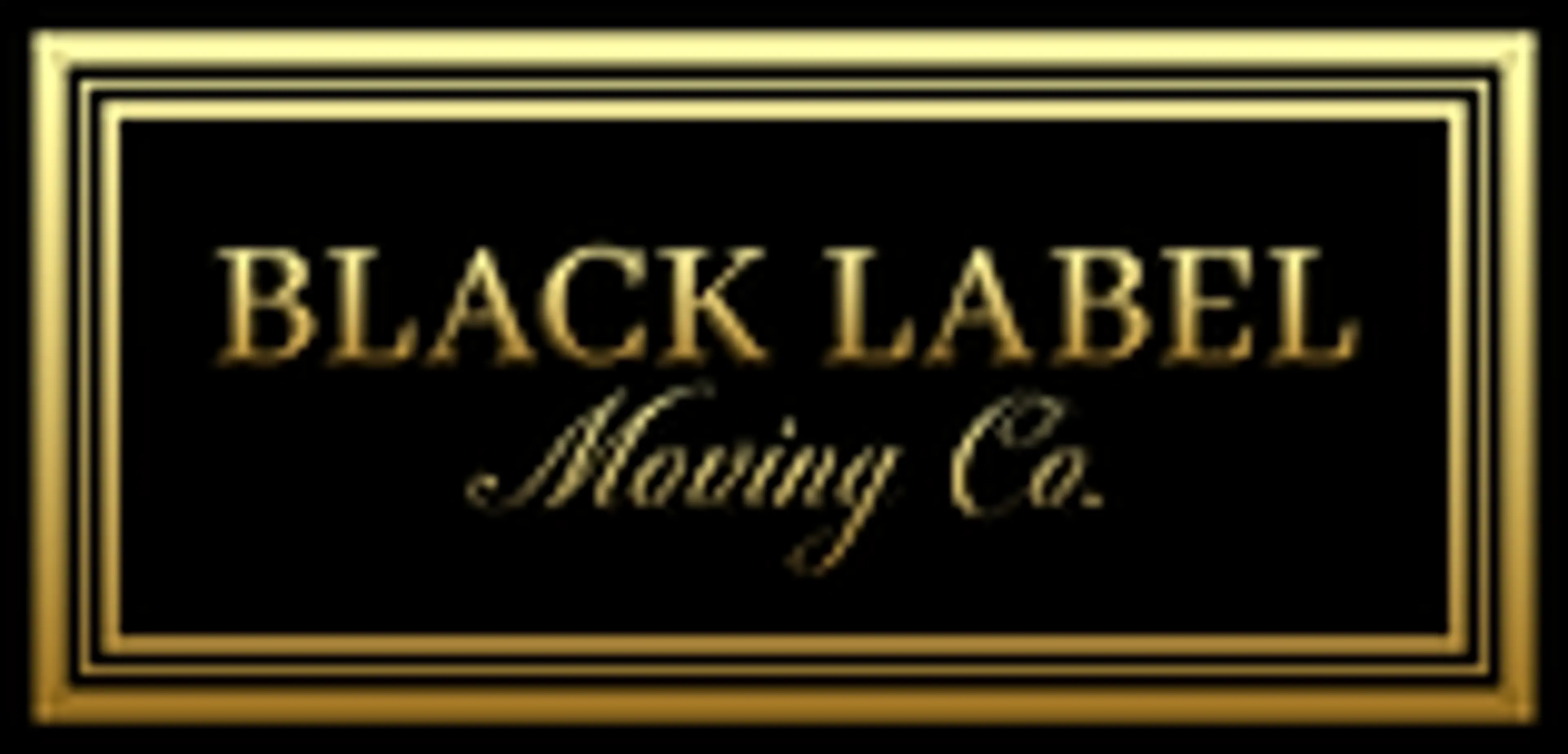 Black label moving co. logo