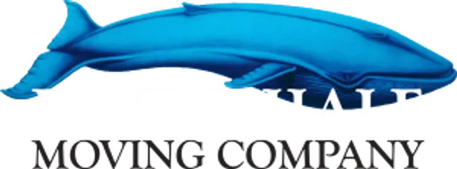 Blue Whale Moving Company Logo