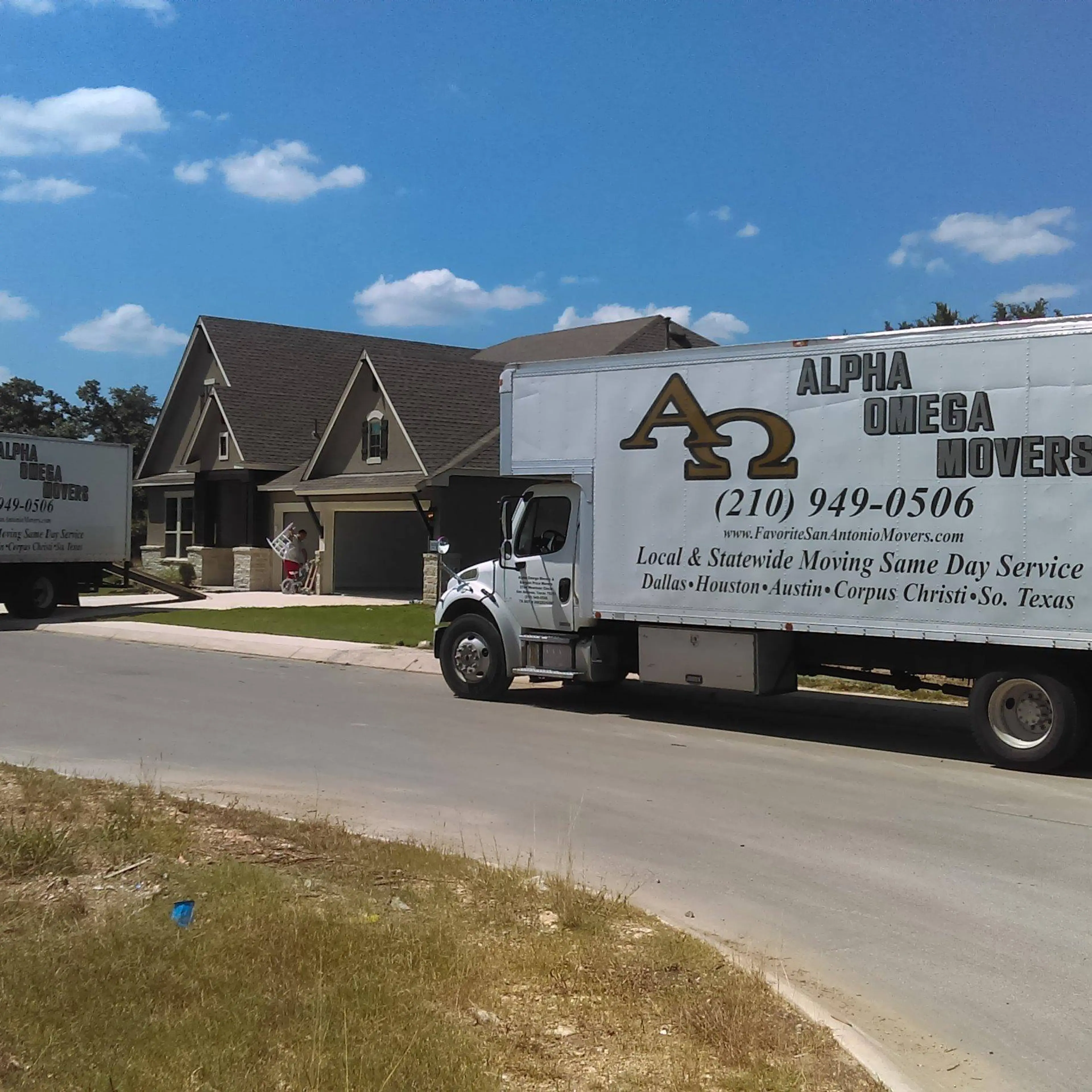 Alpha Omega Movers logo