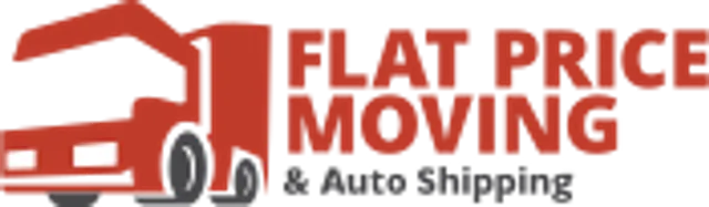 Flat Price Moving And Auto Shipping Logo