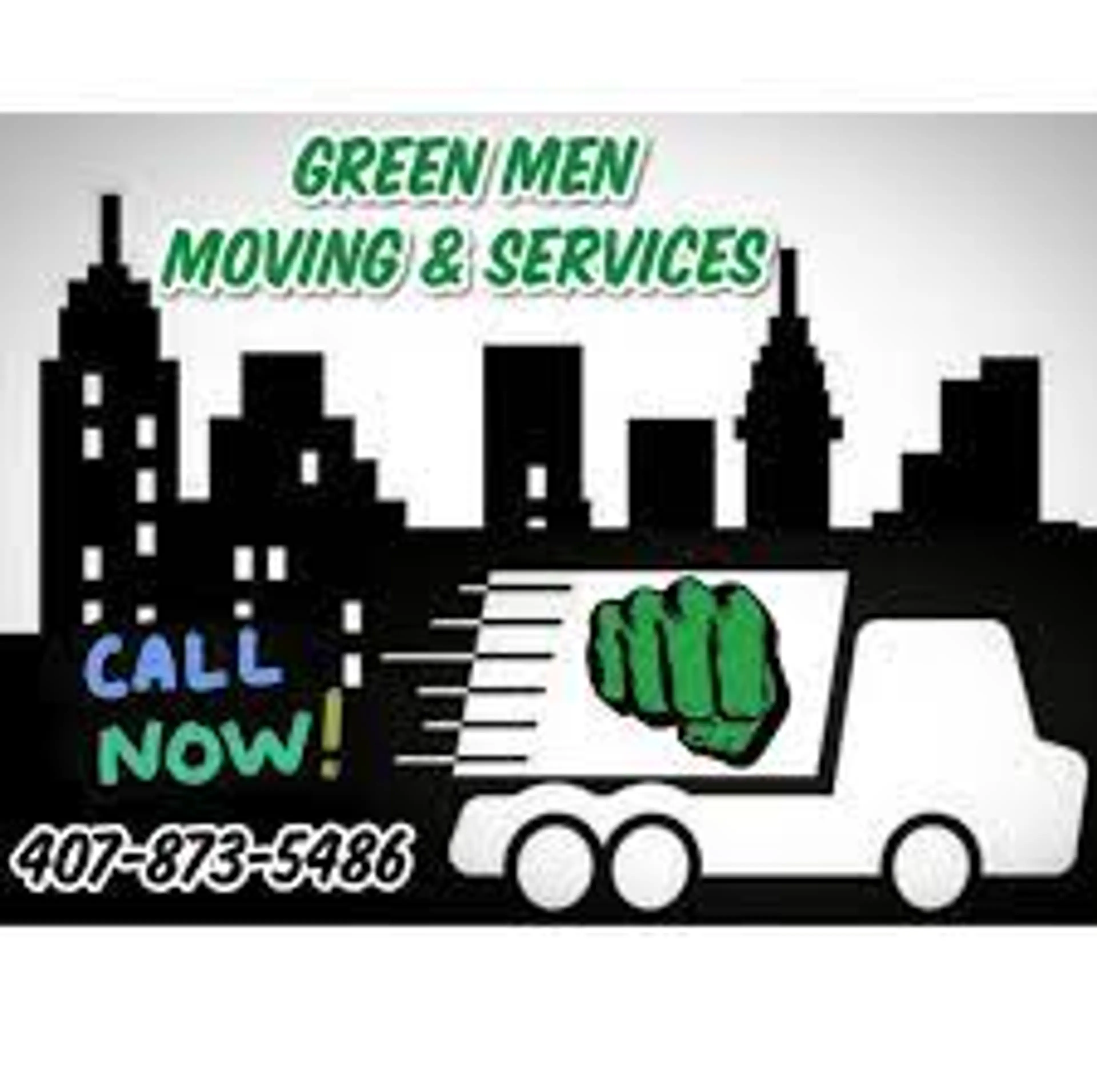 Green Men Moving Gainesville logo