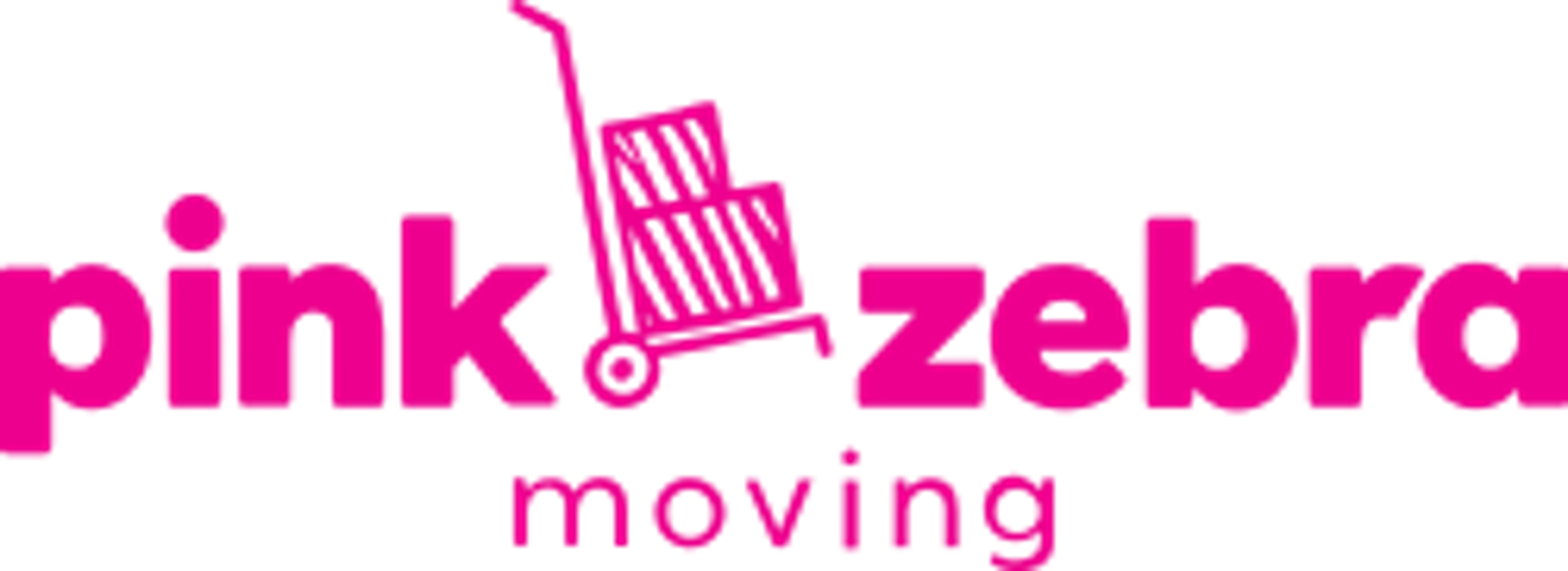 Pink Zebra Moving logo