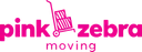 Pink Zebra Moving Logo