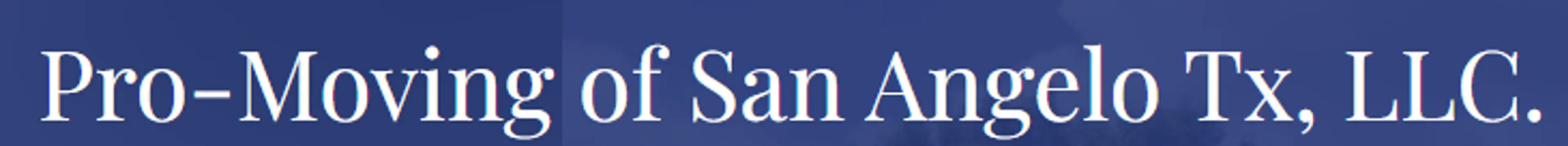 Pro-Moving of San Angelo logo