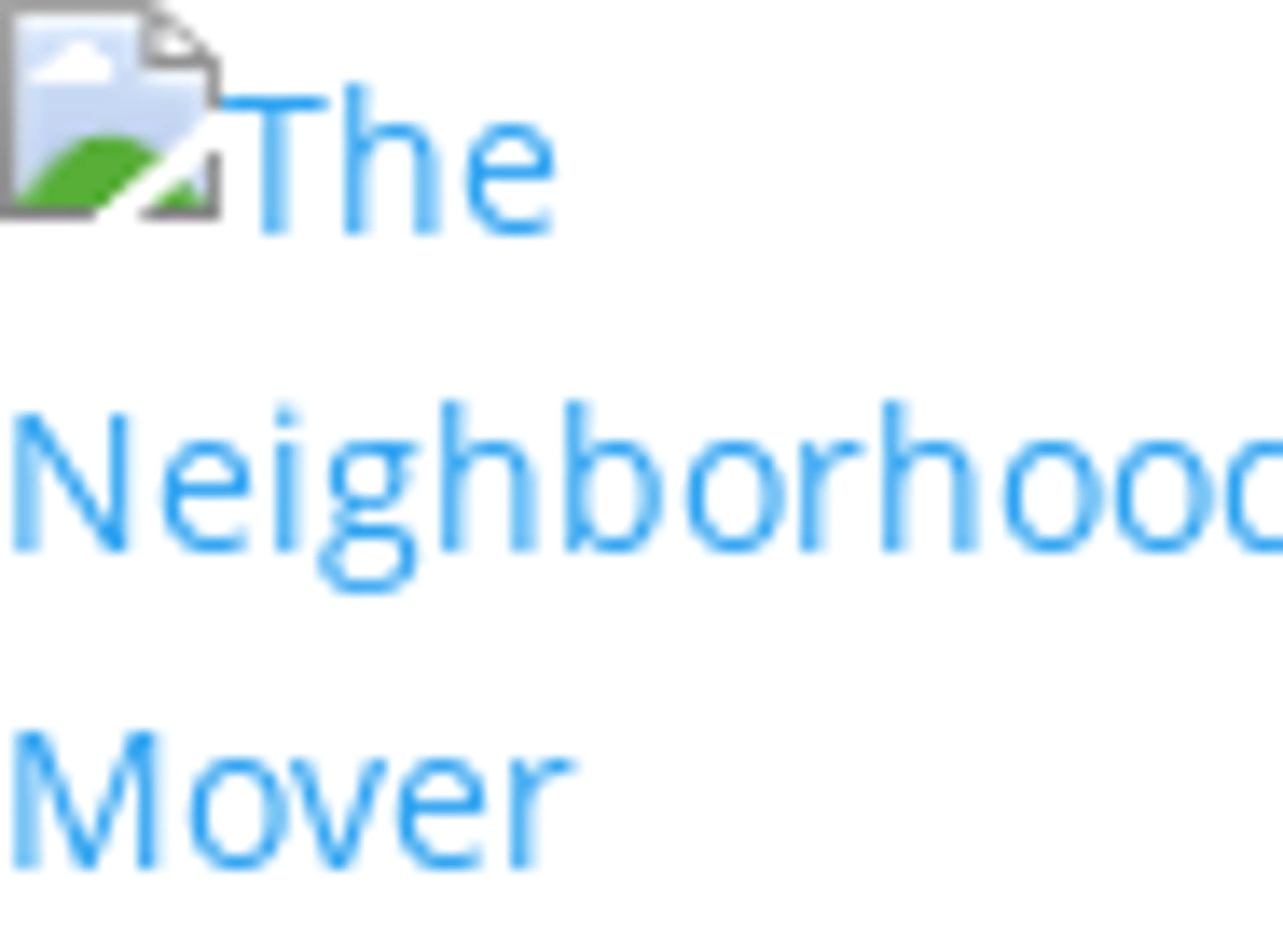 Neighborhood mover logo