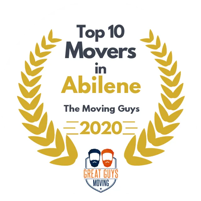 Top 10 Movers in Abilene, TX 2020 award