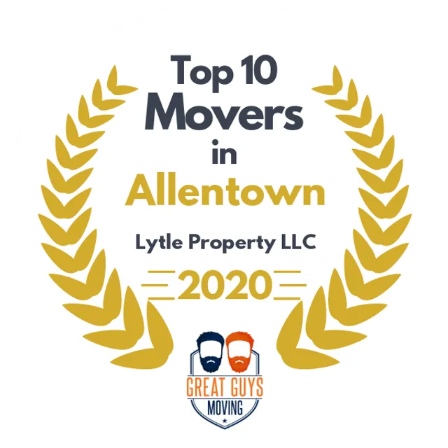 Top 10 Movers in Allentown, PA 2020 award