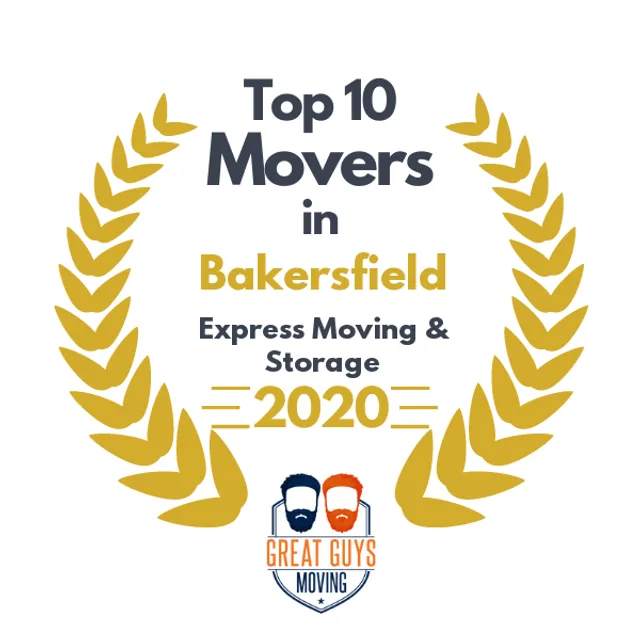 Top 10 Movers in Bakersfield, CA 2020 award