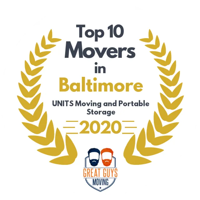 Top 10 Movers in Baltimore, MD 2020 award