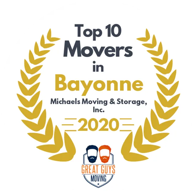 Top 10 Movers in Elizabeth, NJ 2020 award