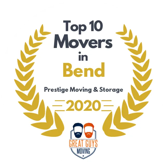 Top 10 Movers in Bend, OR 2020 award