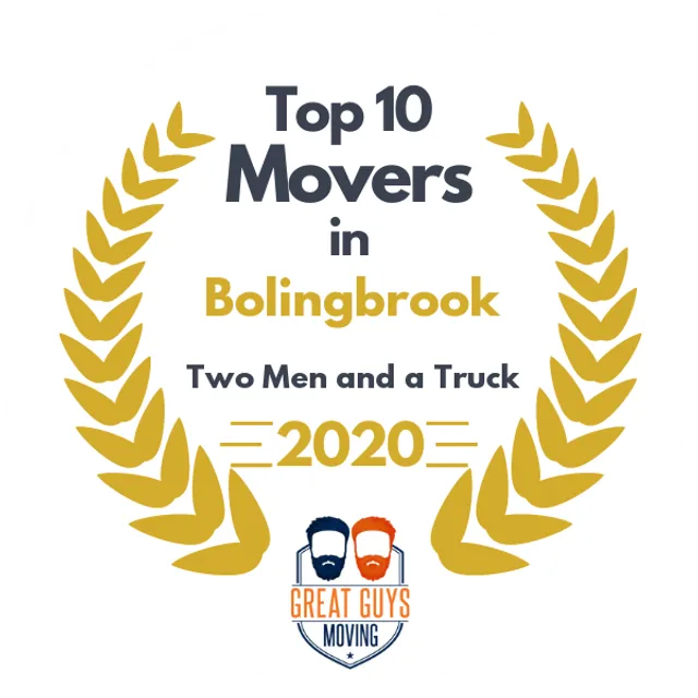 Top 10 Movers in Plainfield, IL 2020 award