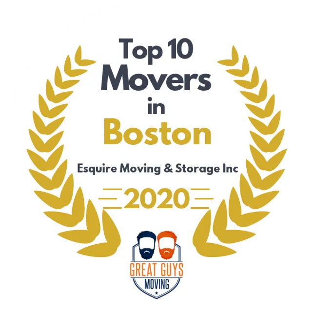 Top 10 Movers in Boston, MA 2020 award