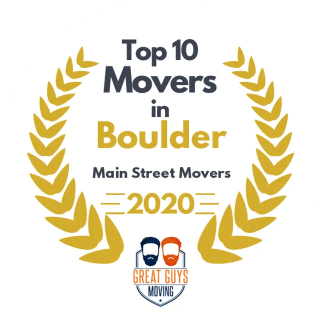 Top 10 Movers in Lakewood, CO 2020 award