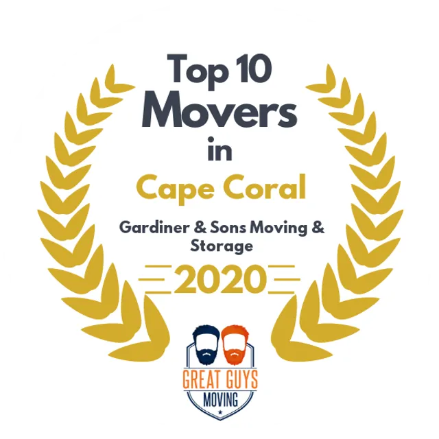 Top 10 Movers in St. Petersburg, FL 2020 award