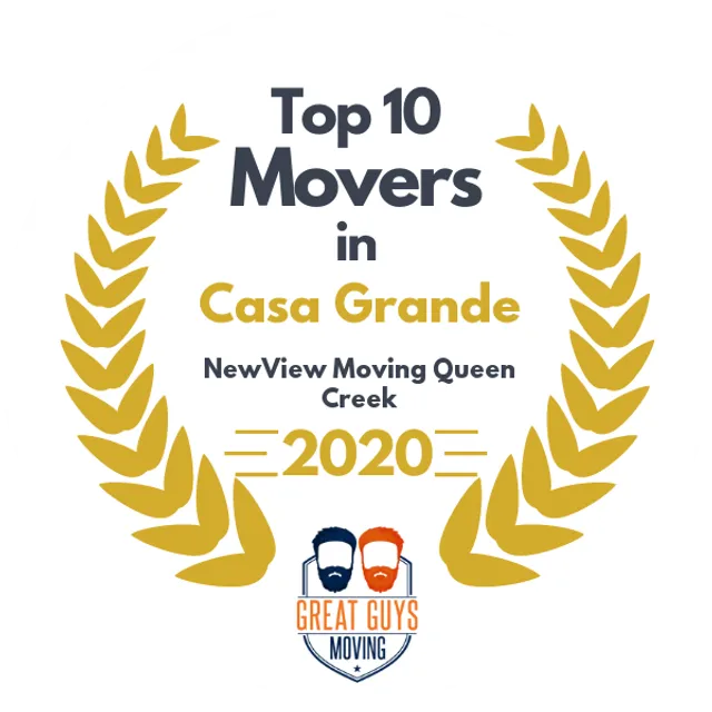 Top 10 Movers in Casa Grande, AZ 2020 award