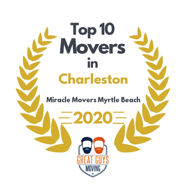 Top 10 Movers in Charleston, SC 2020 award