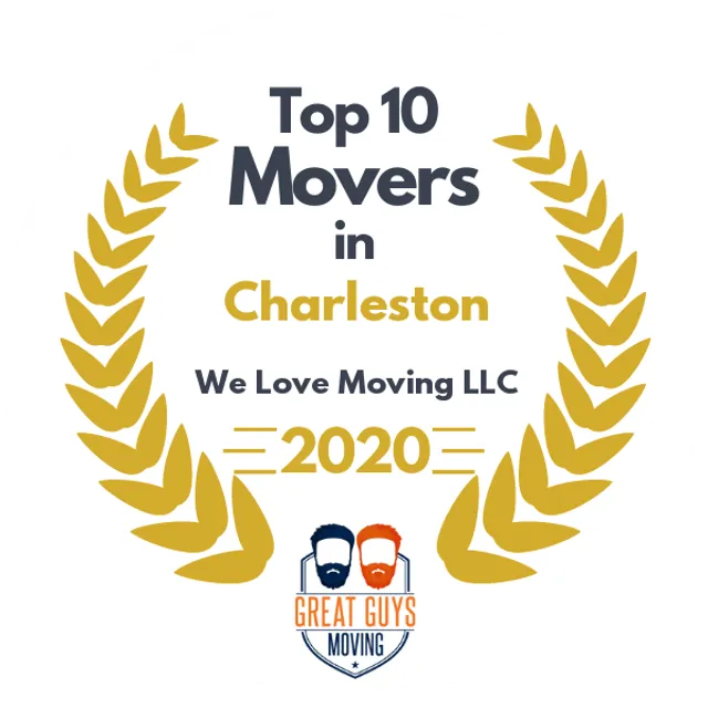 Top 10 Movers in Charleston, SC 2020 award