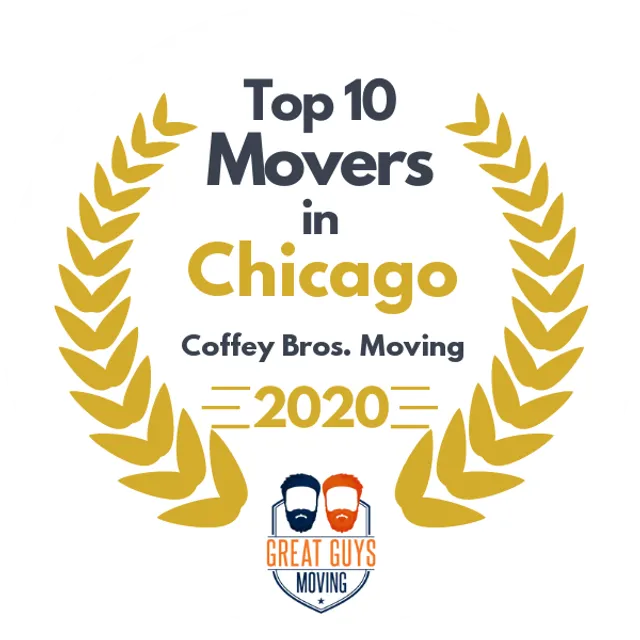 Top 10 Movers in Chicago, IL 2020 award