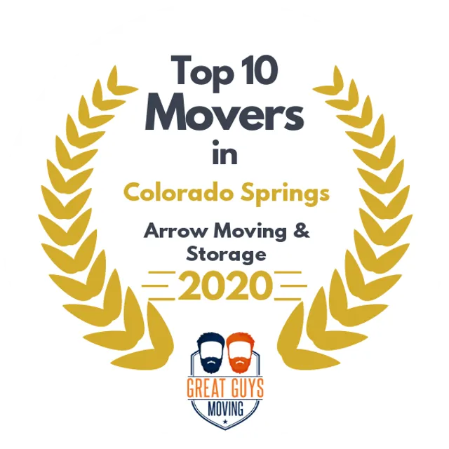 Top 10 Movers in Colorado Springs, CO 2020 award