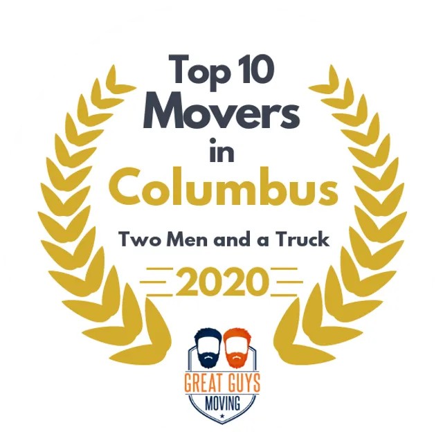 Top 10 Movers in Columbus, OH 2020 award