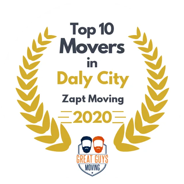 Top 10 Movers in Daly City, CA 2020 award