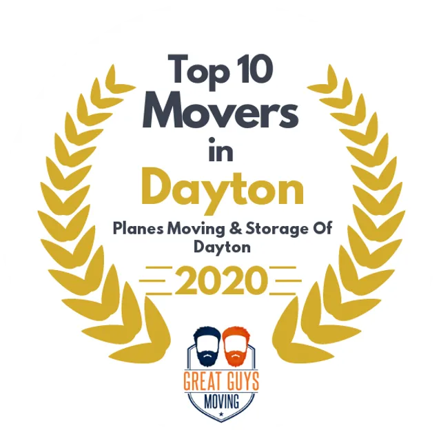 Top 10 Movers in Dayton, OH 2020 award