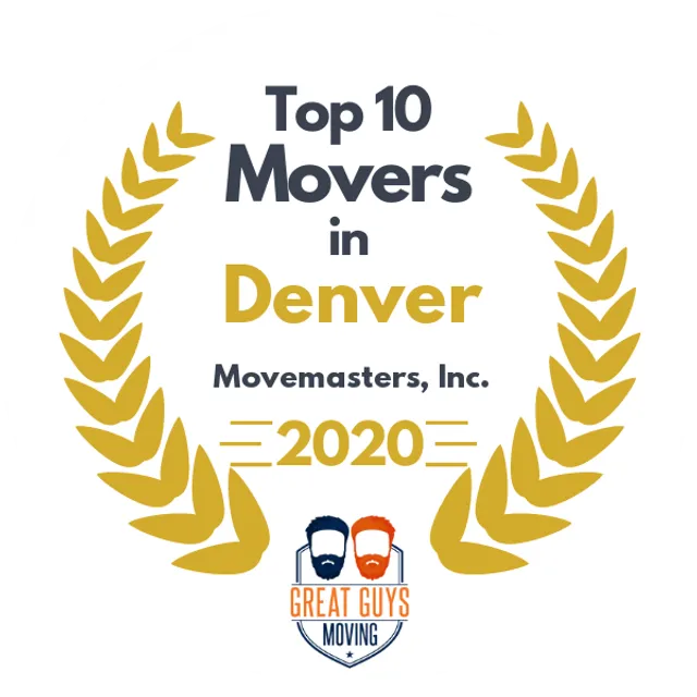 Top 10 Movers in Denver, CO 2020 award