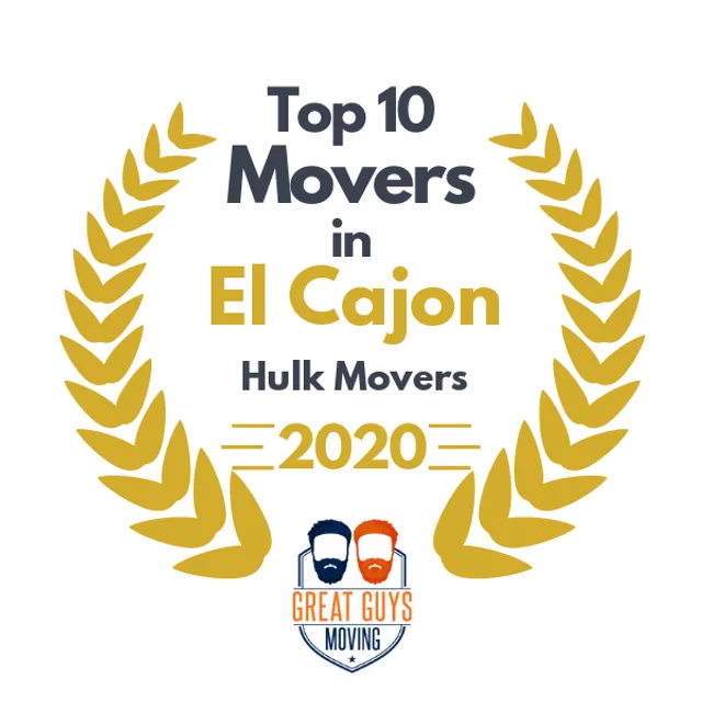 Top 10 Movers in San Diego, CA 2020 award