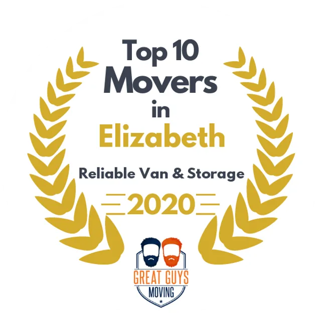 Top 10 Movers in Newark, NJ 2020 award