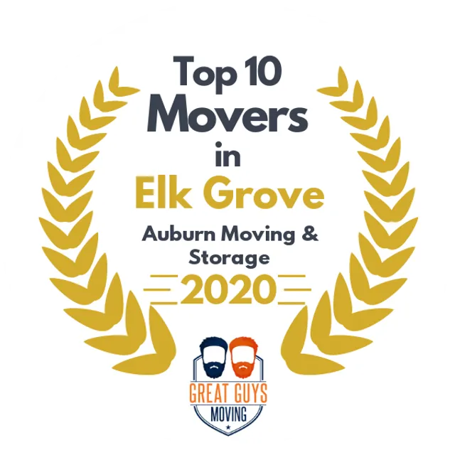 Top 10 Movers in Sacramento, CA 2020 award