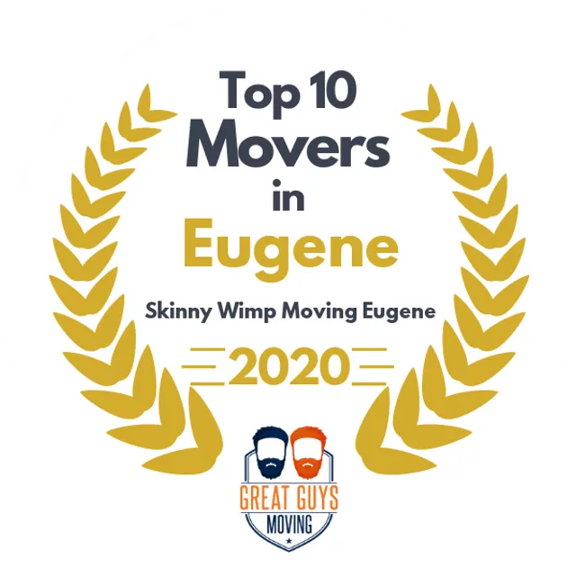 Top 10 Movers in Eugene, OR 2020 award