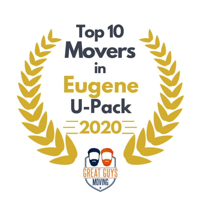 Top 10 Movers in Eugene, OR 2020 award