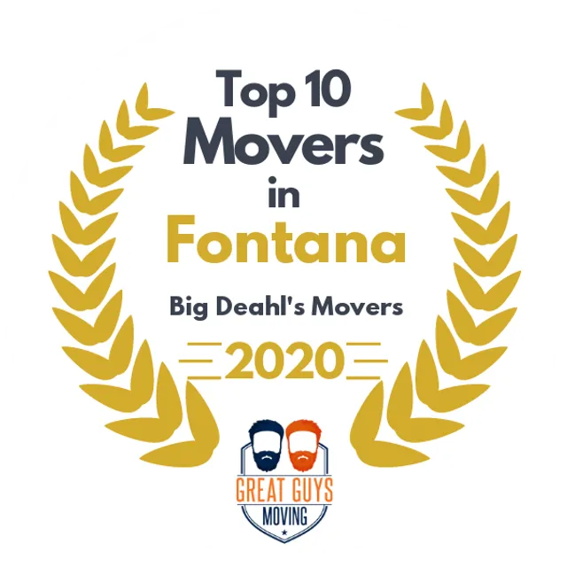 Top 10 Movers in Santa Ana, CA 2020 award