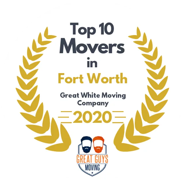 Top 10 Movers in Arlington, TX 2020 award