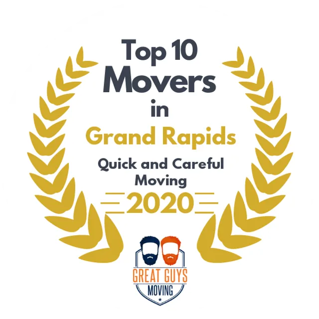 Top 10 Movers in Grand Rapids, MI 2020 award