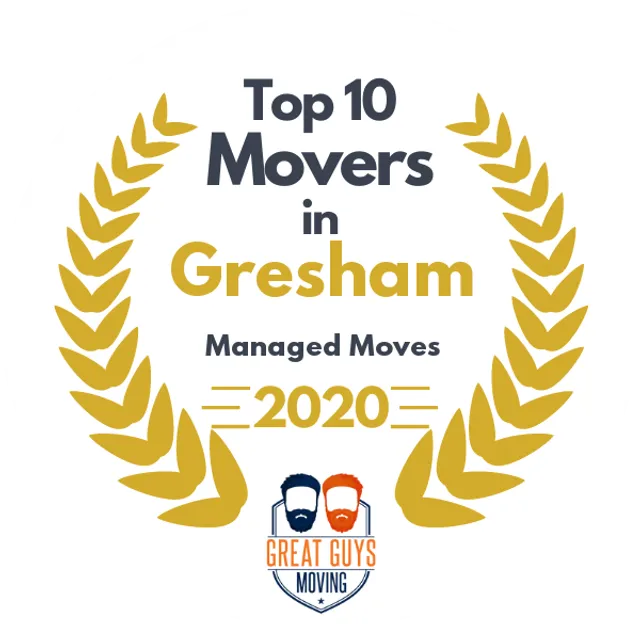 Top 10 Movers in Portland, OR 2020 award