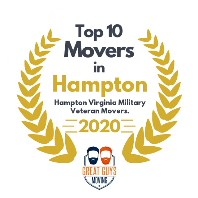 Top 10 Movers in Virginia Beach, VA 2020 award