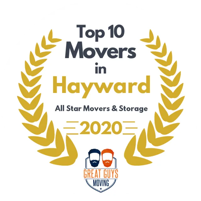 Top 10 Movers in Stockton, CA 2020 award