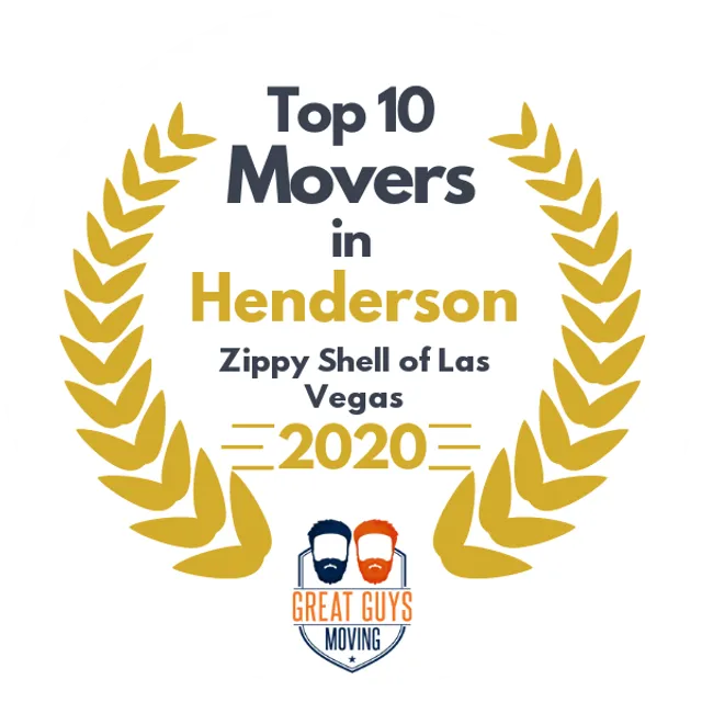 Top 10 Movers in Las Vegas, NV 2020 award