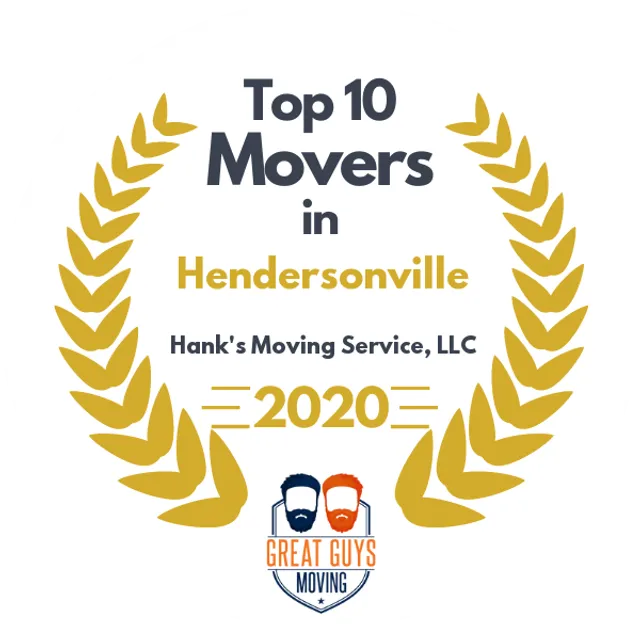 Top 10 Movers in Nashville, TN 2020 award