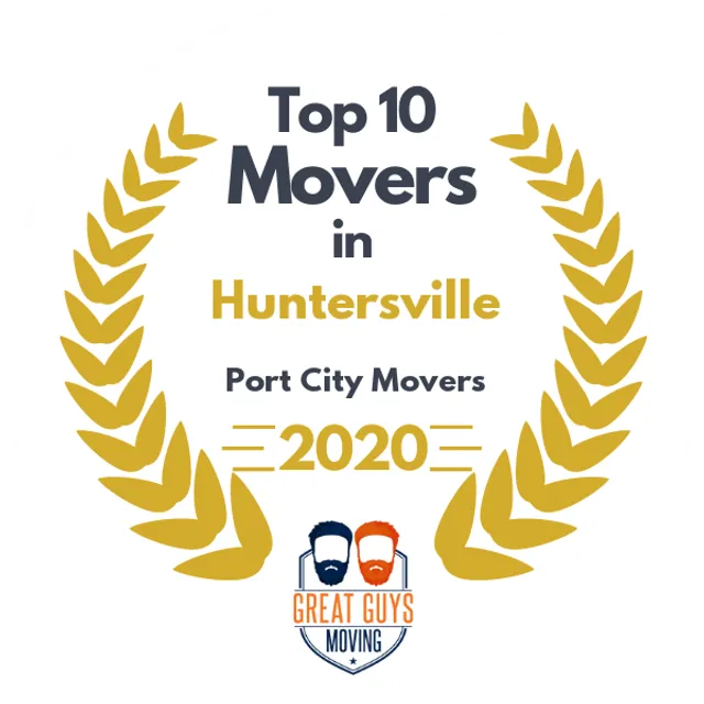 Top 10 Movers in High Point, NC 2020 award