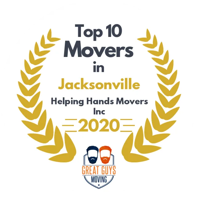 Top 10 Movers in Jacksonville, FL 2020 award