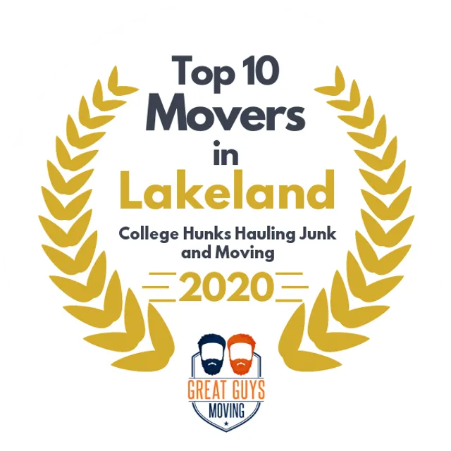 Top 10 Movers in Lakeland, FL 2020 award