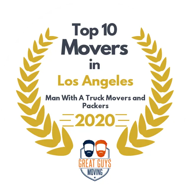 Top 10 Movers in Los Angeles, CA 2020 award