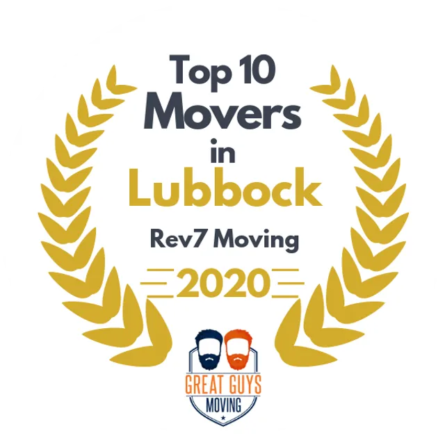 Top 10 Movers in Lubbock, TX 2020 award